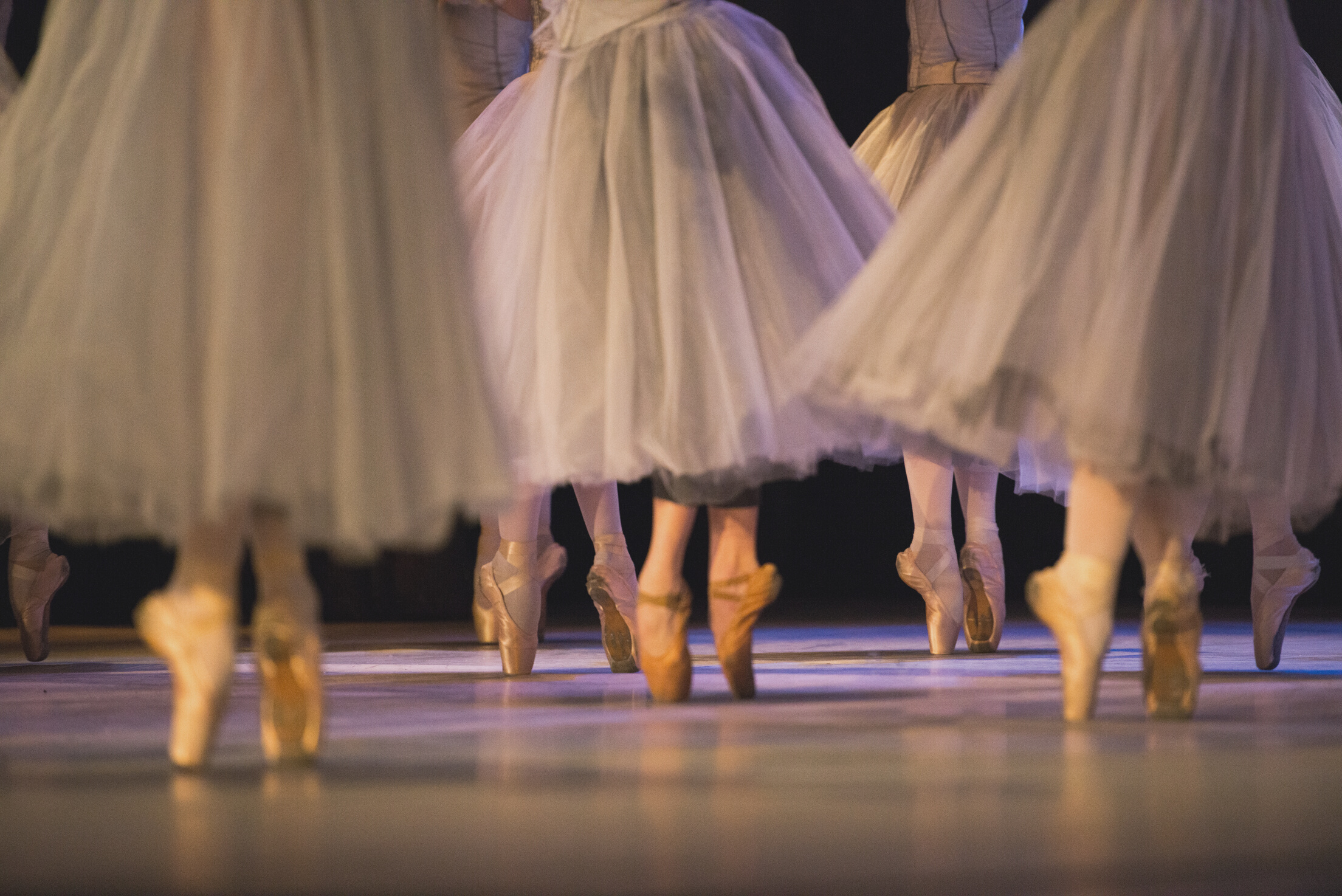Classical ballet dancer performing on stage